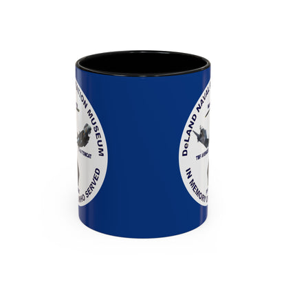 DNASM Student Art Blue Accent Mug by theGreenDragonTavern.shop