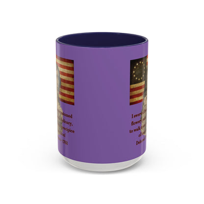 Deborah Sampson, America's Mulan Light Purple Accent Mug by theGreenDragonTavern.shop