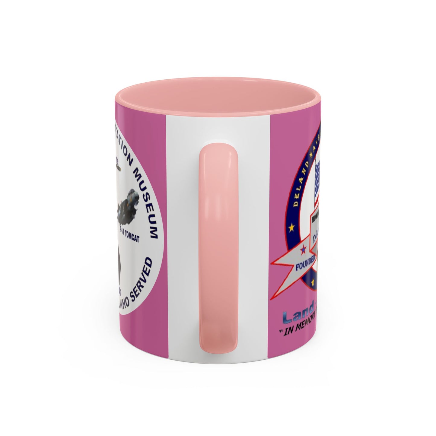 DNASM 2-sided, Founding & Student Art w/WhiteBG Pink Accent Mug by theGreenDragonTavern.shop