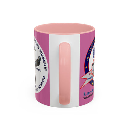 DNASM 2-sided, Founding & Student Art w/WhiteBG Pink Accent Mug by theGreenDragonTavern.shop