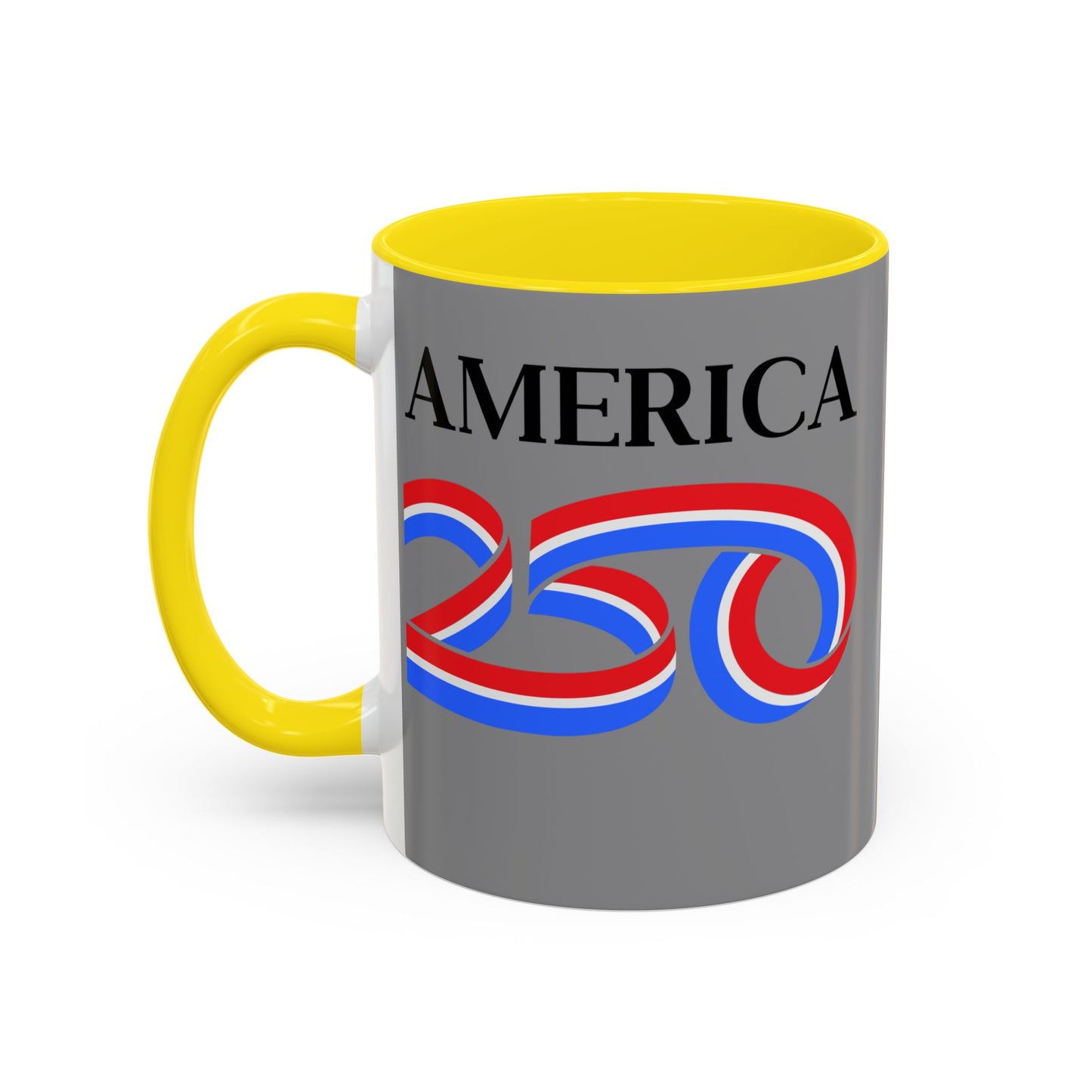 America 250 Grey Accent Mug by theGreenDragonTavern.shop
