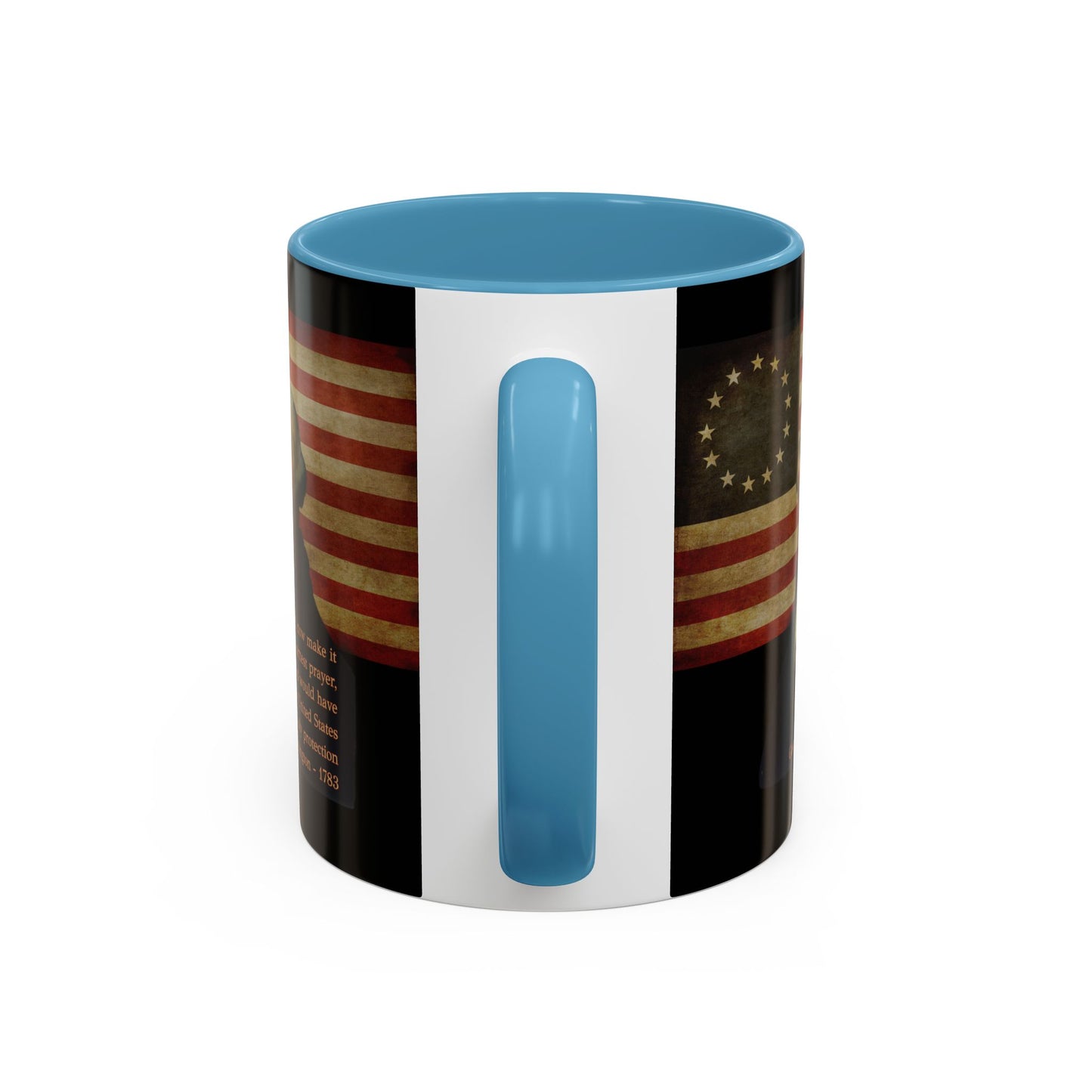 Washington's Earnest Prayer Black Accent Mug by theGreenDragonTavern.shop