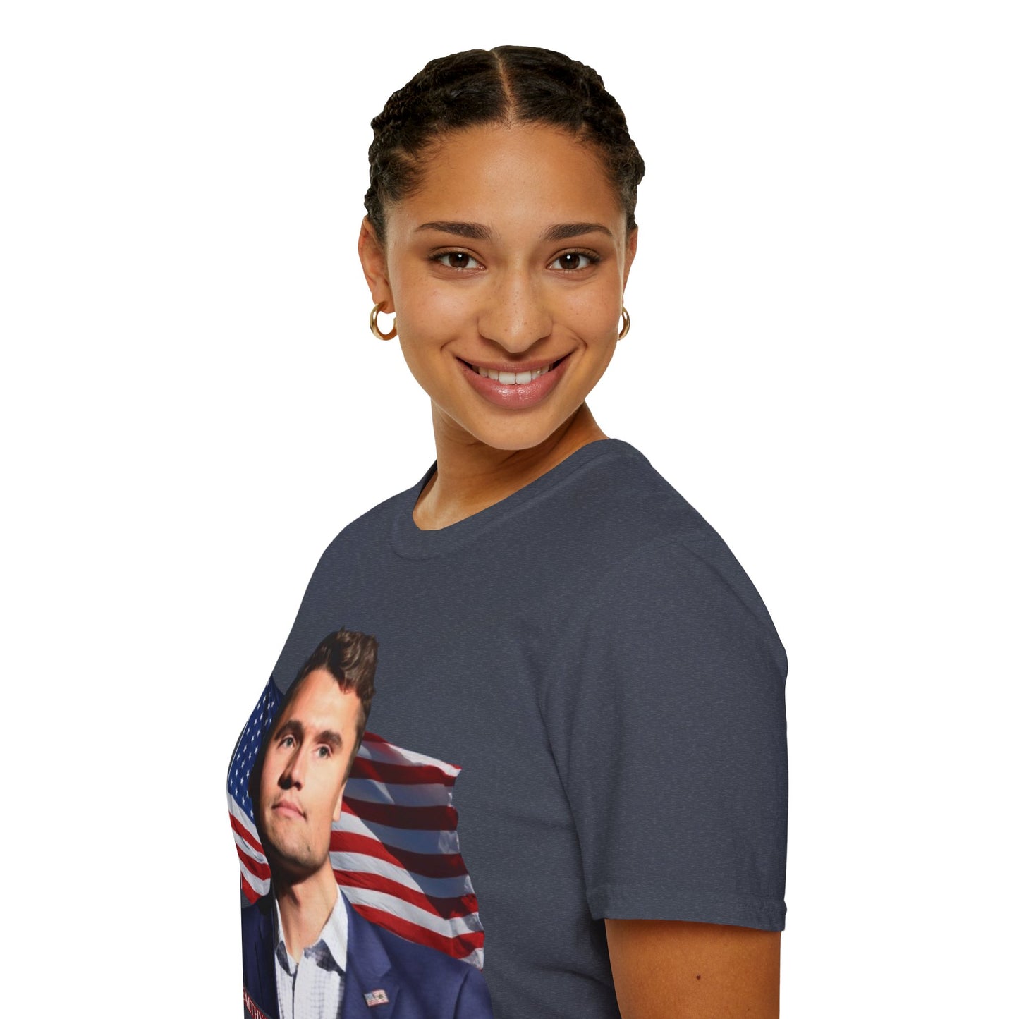 Charlie Kirk, Healthy Debate Dark colors Unisex T-Shirt by theGreenDragonTavern.shop