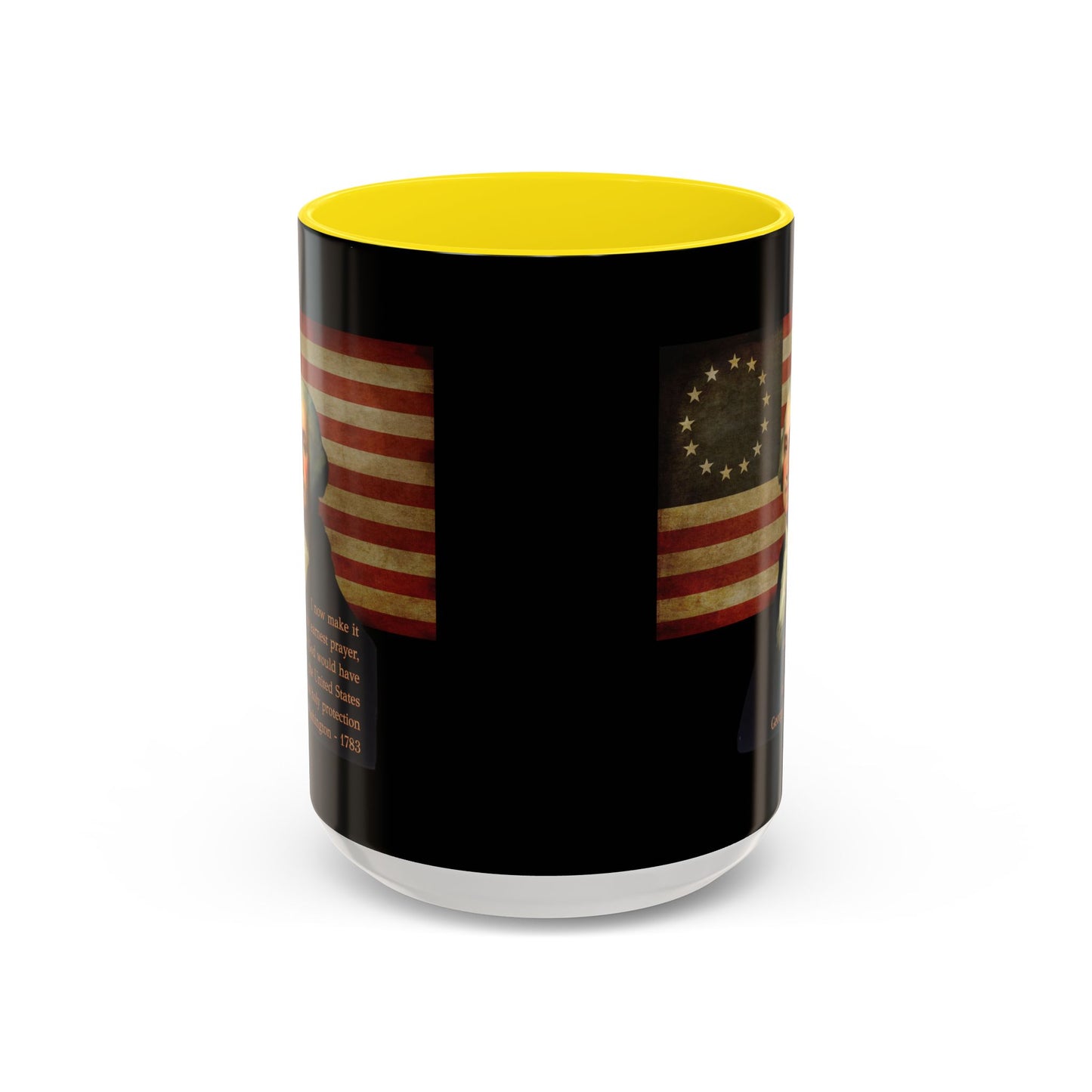 Washington's Earnest Prayer Black Accent Mug by theGreenDragonTavern.shop