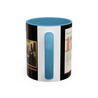Declaration of Independence Black Accent Mug by theGreenDragonTavern.shop