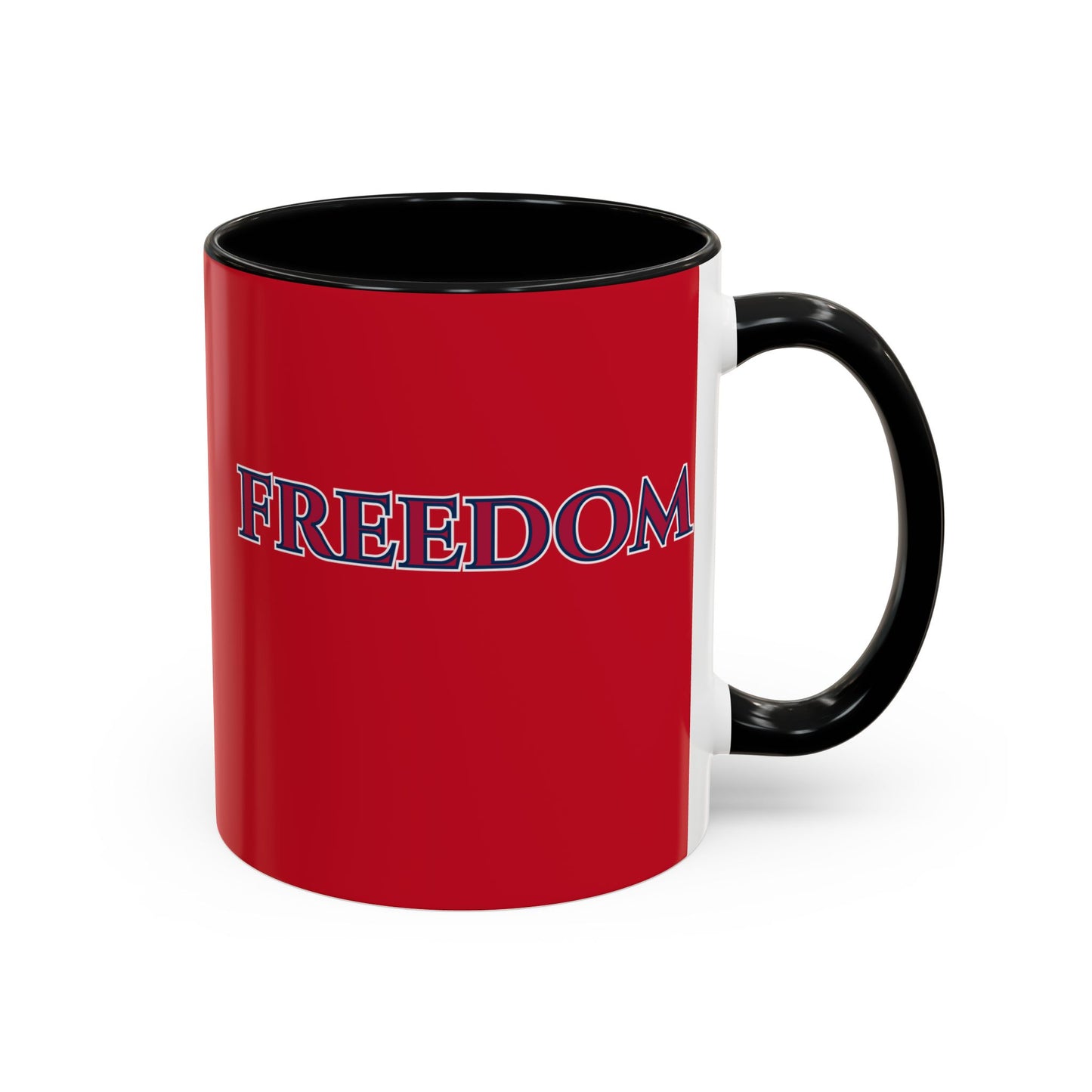 Freedom, Red Accent Mug by theGreenDragonTavern.shop