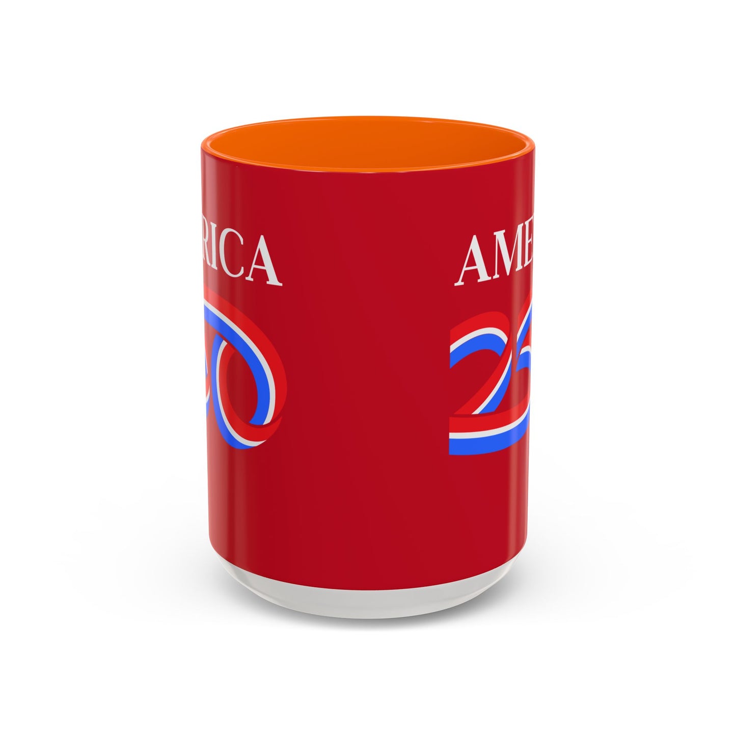 America 250 Red Accent Mug by theGreenDragonTavern.shop