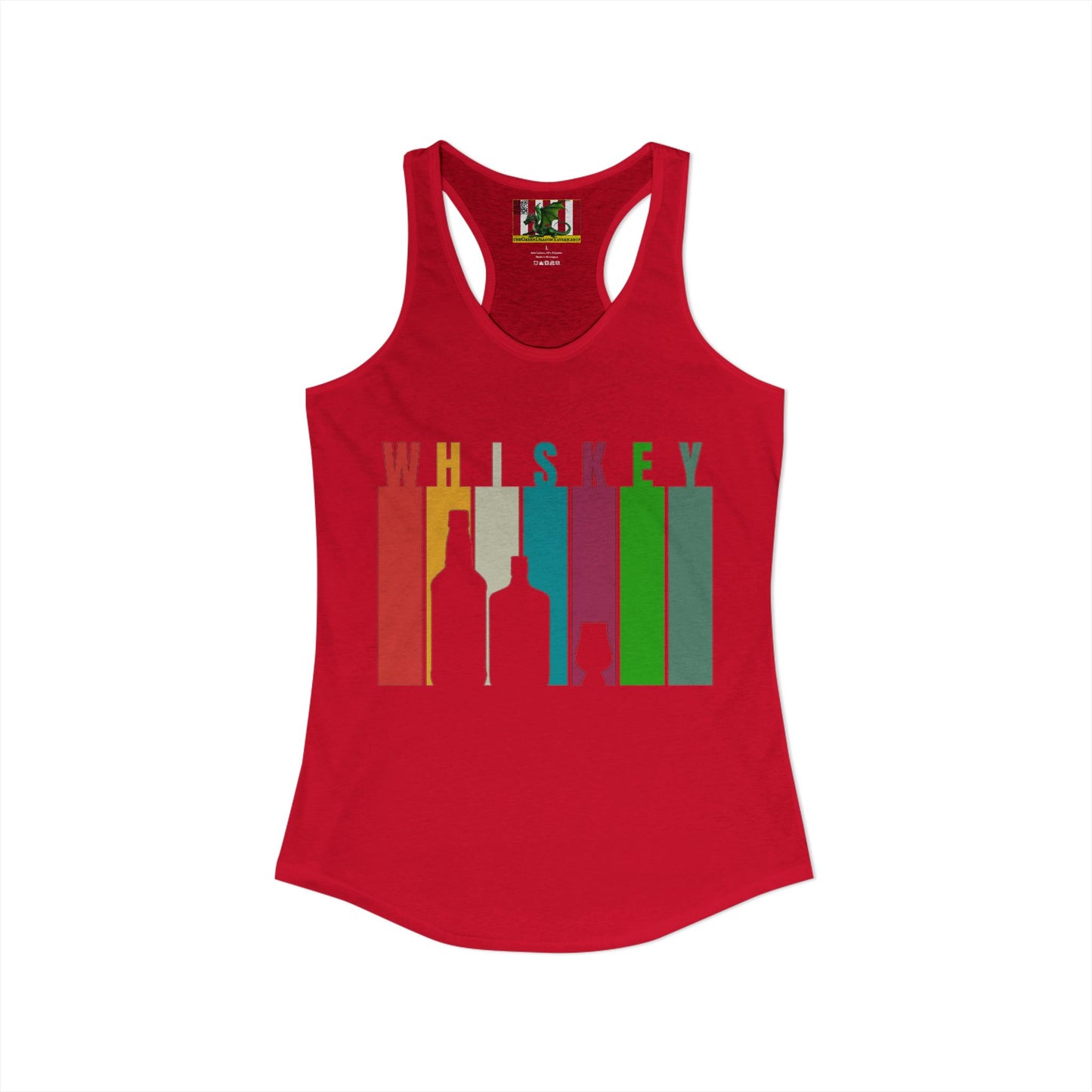 Whiskey spelled with an 'e' Women's Racerback Tank Top by theGreenDragonTavern.shop