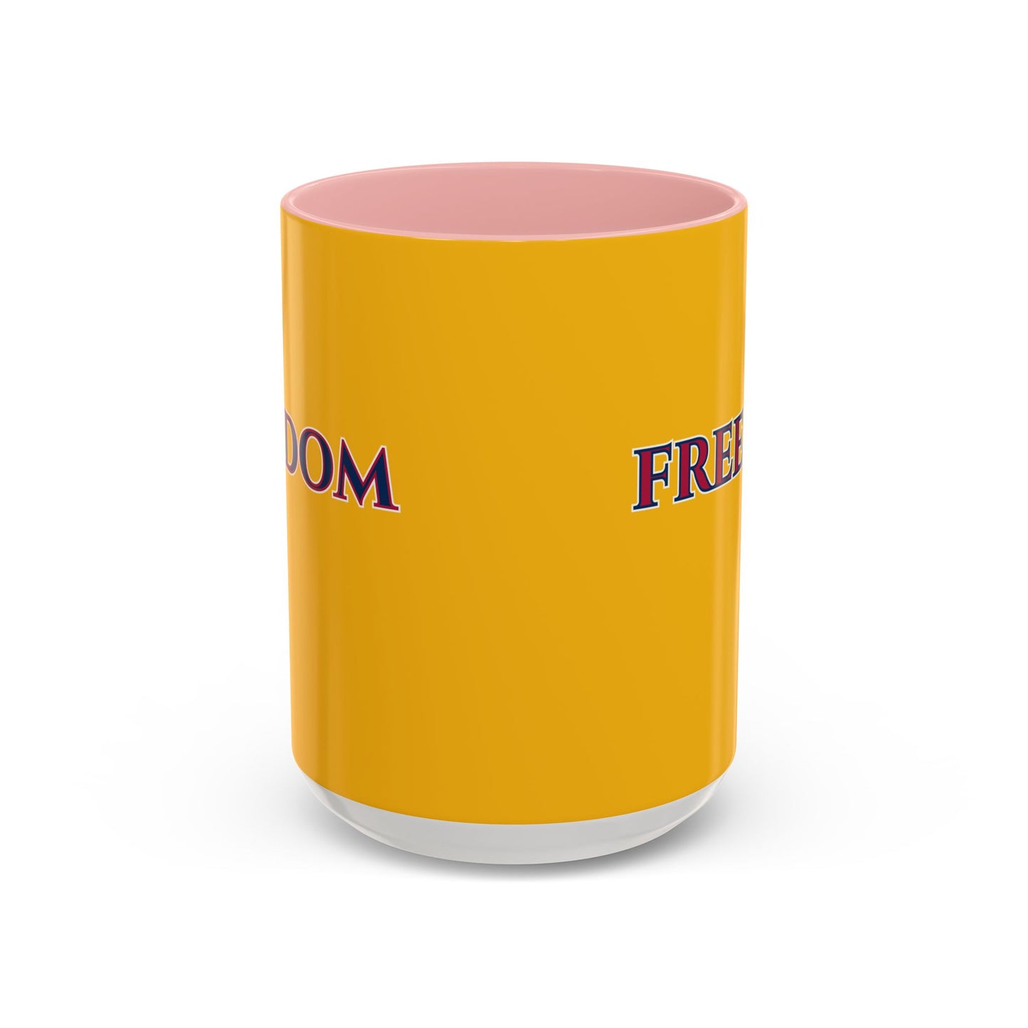 Freedom, Yellow Accent Mug by theGreenDragonTavern.shop