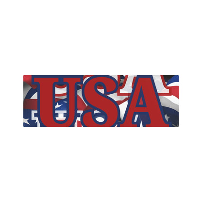 USA! USA! USA Red Center Metal Art Sign by theGreenDragonTavern.shop