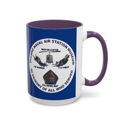 DNASM Student Art Blue Accent Mug by theGreenDragonTavern.shop