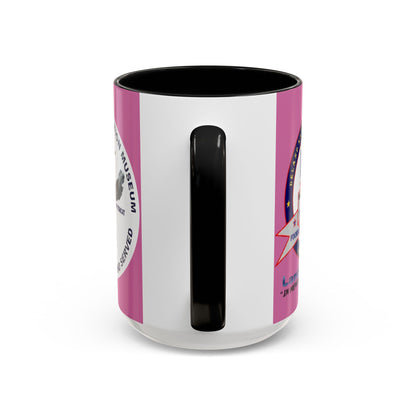 DNASM 2-sided, Founding & Student Art w/WhiteBG Pink Accent Mug by theGreenDragonTavern.shop