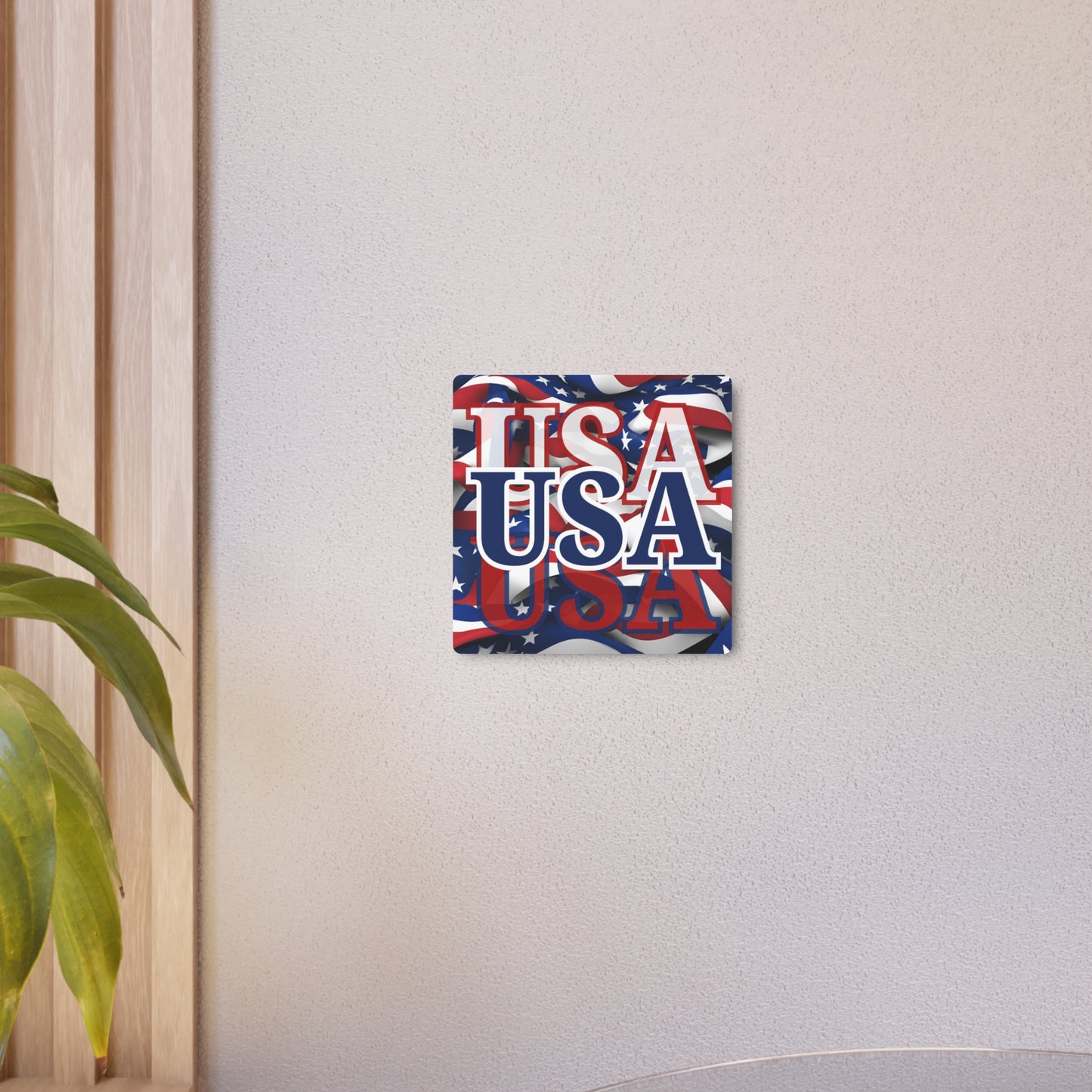 USA! USA! USA Blue Center Metal Art Sign by theGreenDragonTavern.shop