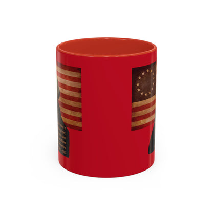 Washington's Earnest Prayer Red Accent Mug by theGreenDragonTavern.shop