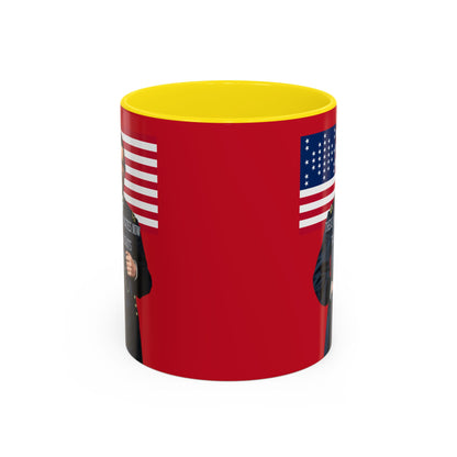 "Traitors and Patriots" Ulysses Grant Red Accent Mug by theGreenDragonTavern.shop