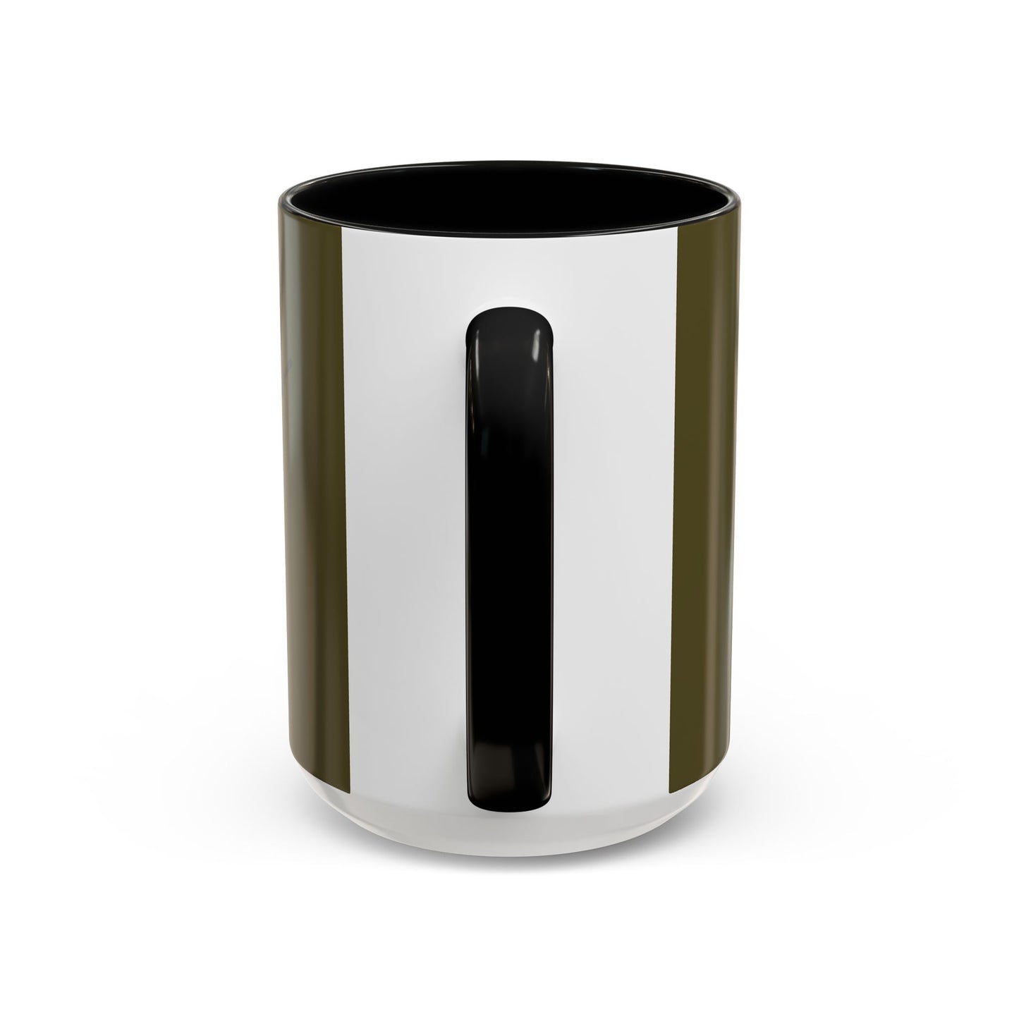 Hula Girl Packin' Heat Dark Green Accent Mug by theGreenDragonTavern.shop