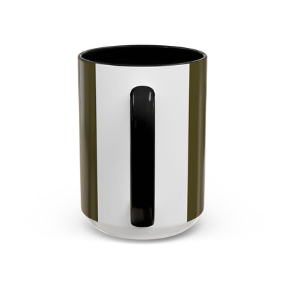 Hula Girl Packin' Heat Dark Green Accent Mug by theGreenDragonTavern.shop