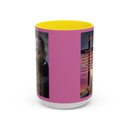 Use Me God, MLK Jr Pink Accent Mug by theGreenDragonTavern.shop