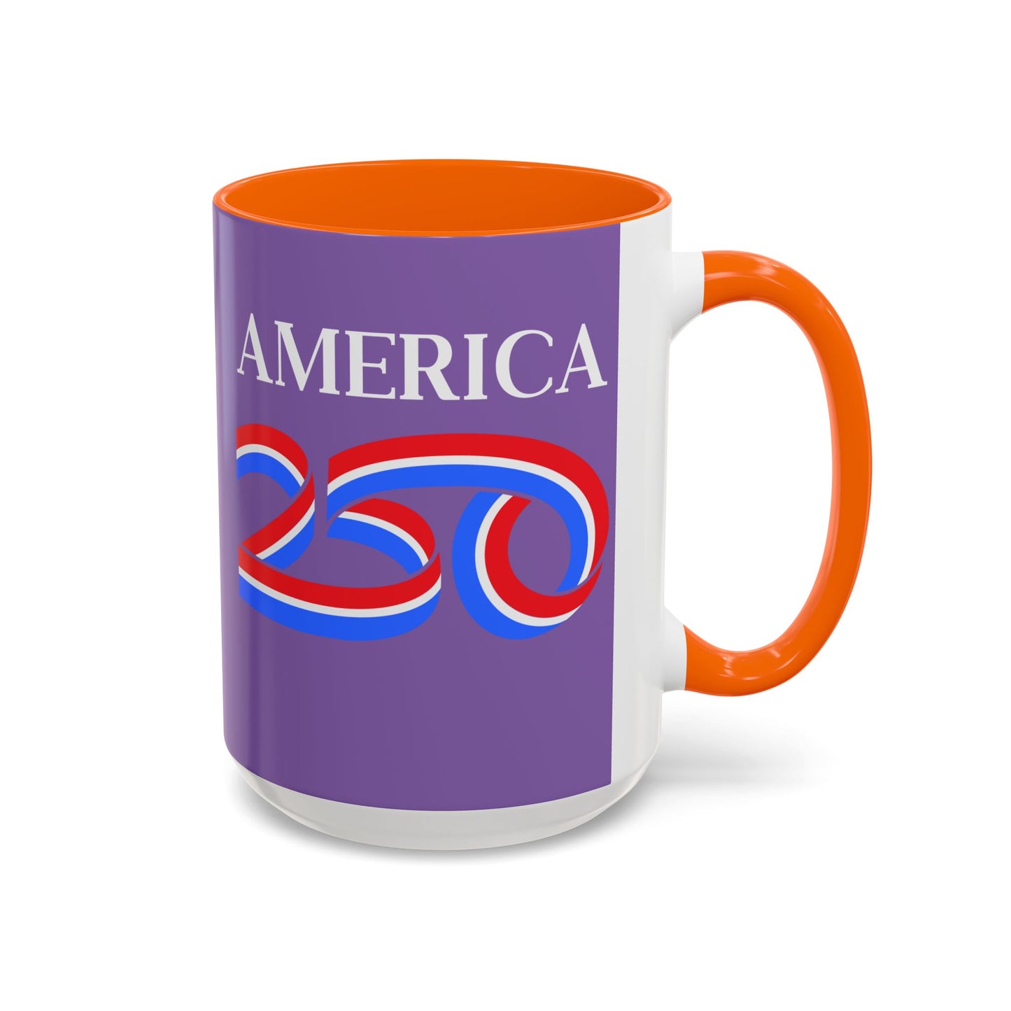 America 250 Light Purple Accent Mug by theGreenDragonTavern.shop