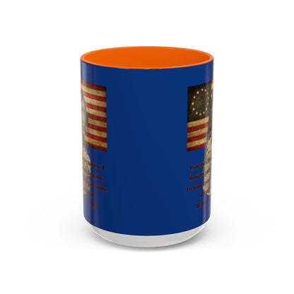 Deborah Sampson, America's Mulan Dark Blue Accent Mug by theGreenDragonTavern.shop