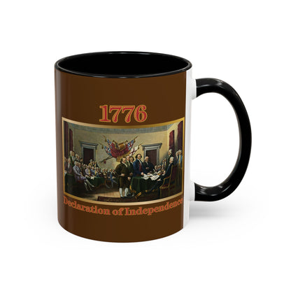 Declaration of Independence Brown Accent Mug by theGreenDragonTavern.shop