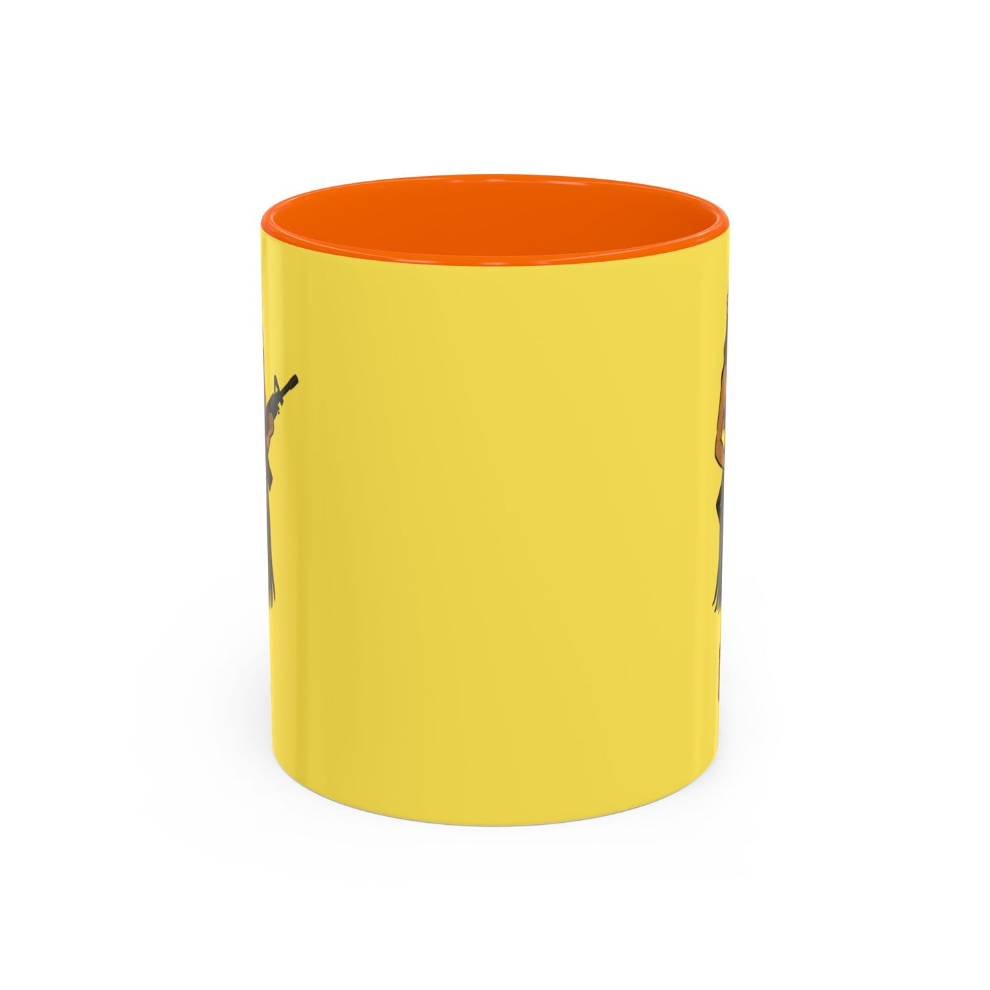 Hula Girl Packin' Heat Pineapple Accent Mug by theGreenDragonTavern.shop