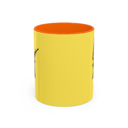 Hula Girl Packin' Heat Pineapple Accent Mug by theGreenDragonTavern.shop