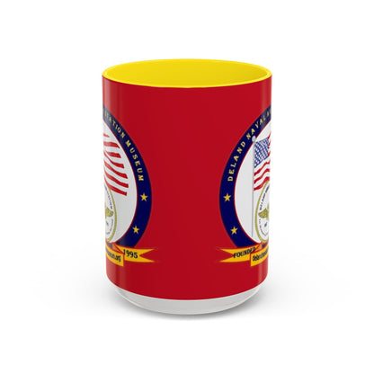 DeLand Naval Air Station Museum Red Accent Mug by theGreenDragonTavern.shop