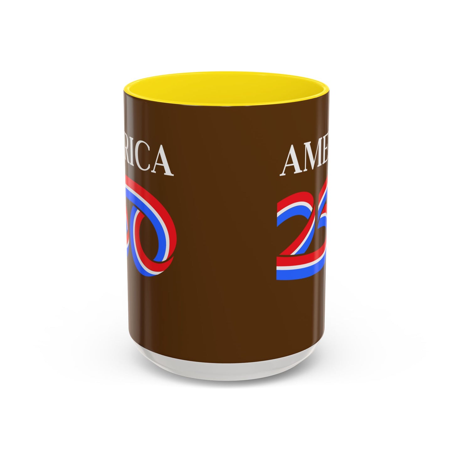 America 250 Brown Accent Mug by theGreenDragonTavern.shop