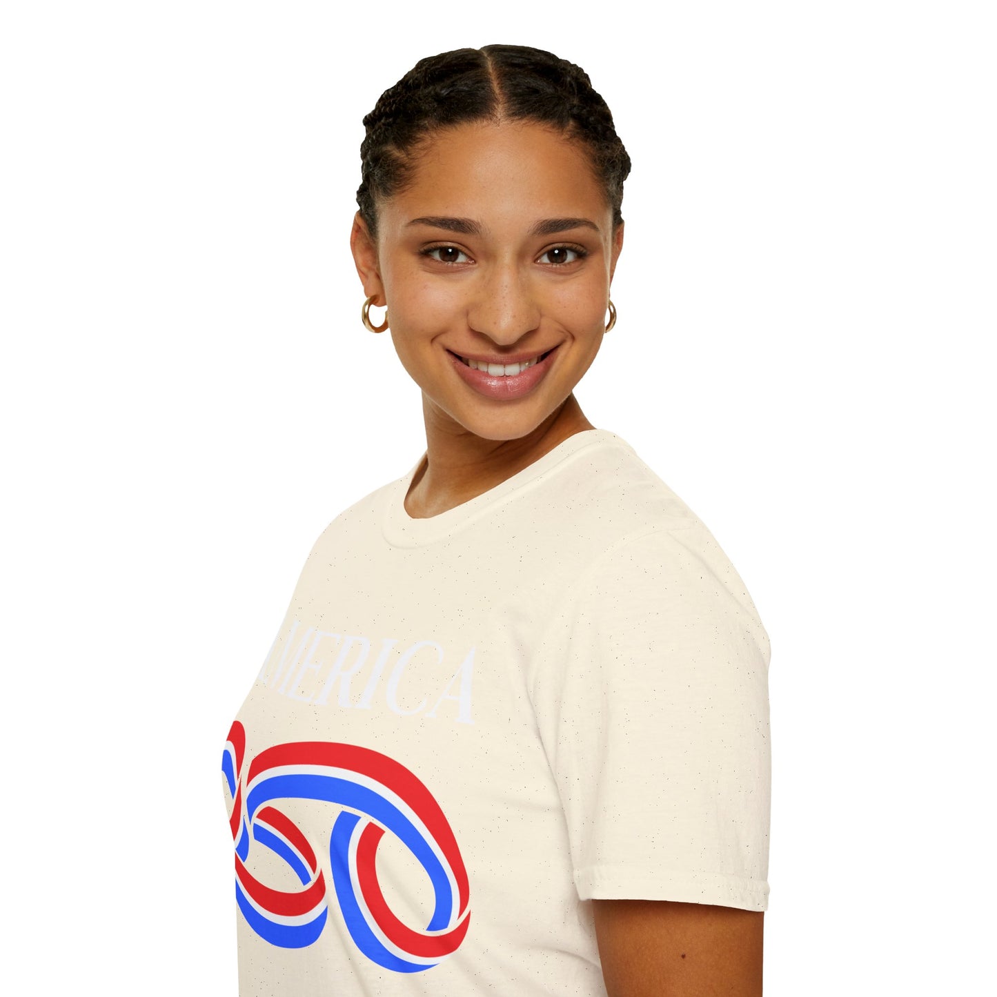 America 250 White font, Light colors, Unisex T-Shirt by theGreenDragonTavern.shop