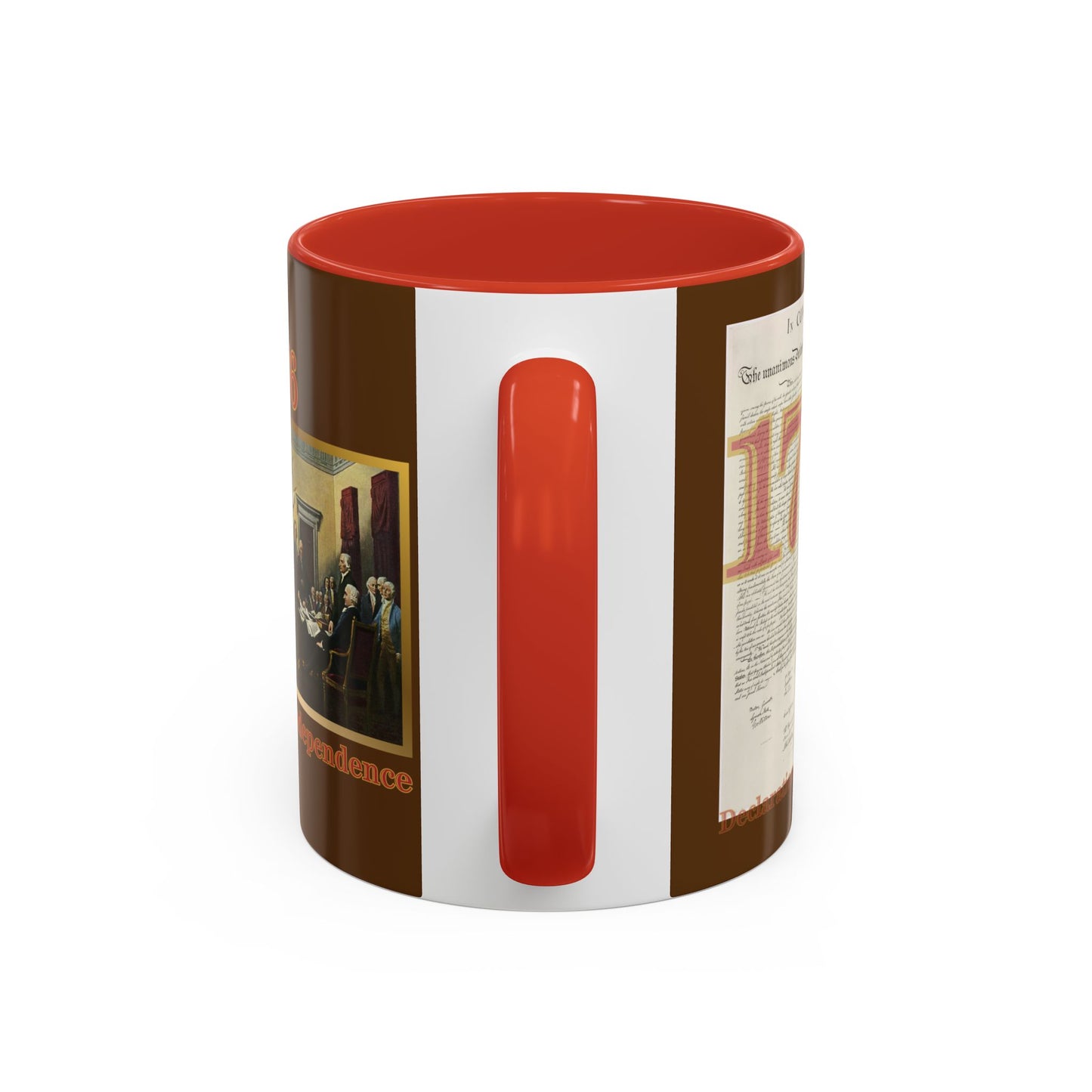 Declaration of Independence Brown Accent Mug by theGreenDragonTavern.shop