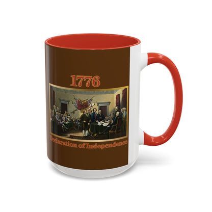 Declaration of Independence Brown Accent Mug by theGreenDragonTavern.shop