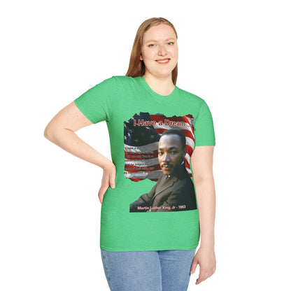 "I Have a Dream" MLKJr Dark colors Unisex T-Shirt by theGreenDragonTavern.shop