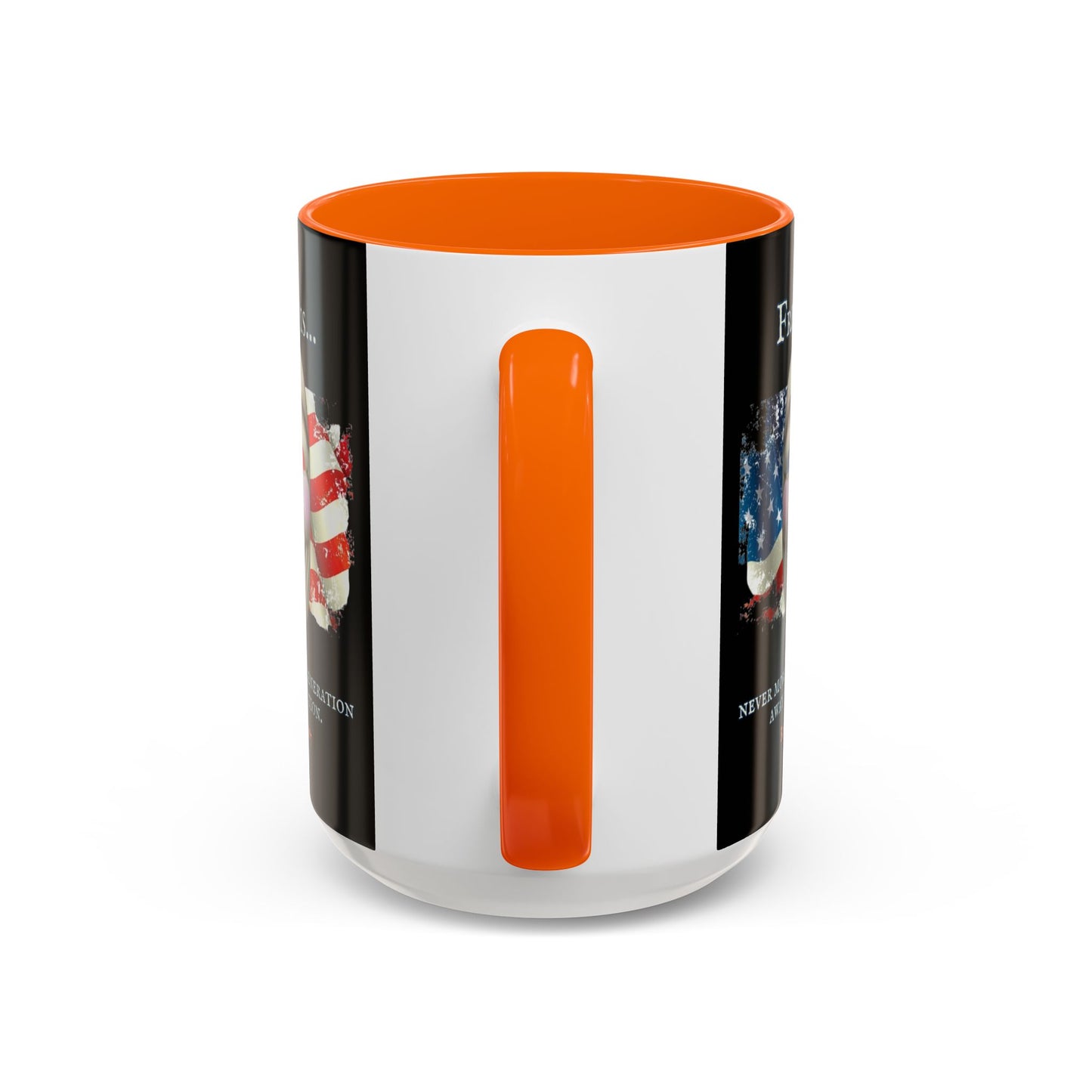 Ronald Reagan Freedom Vendetta Black Accent Mug by theGreenDragonTavern.shop