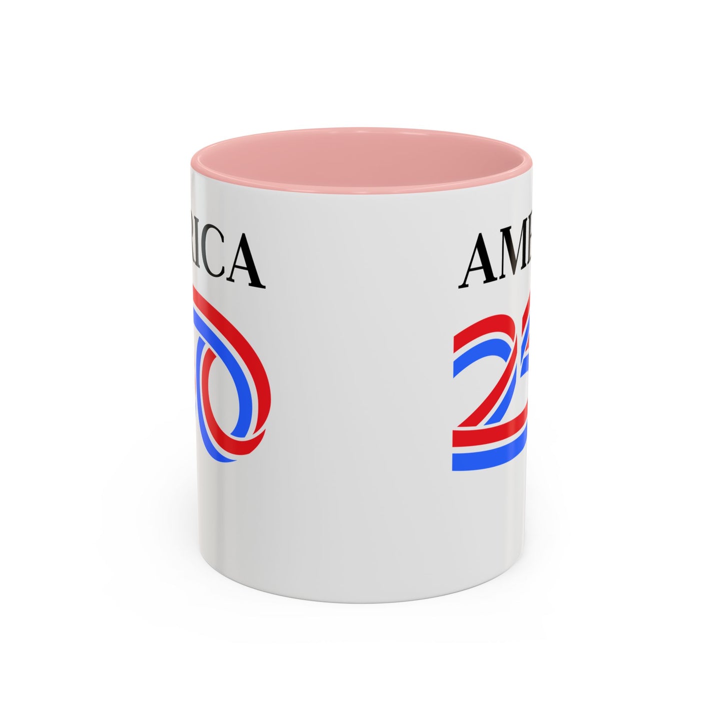 America 250 White Accent Mug by theGreenDragonTavern.shop