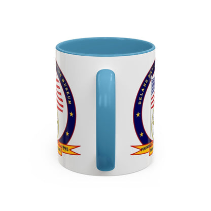 DeLand Naval Air Station Museum White Accent Mug by theGreenDragonTavern.shop