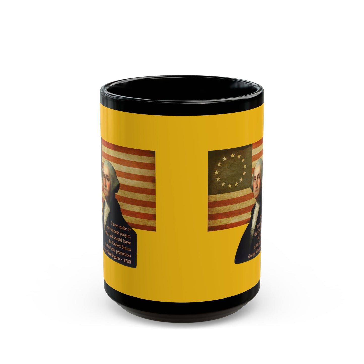 Washington's Earnest Prayer Yellow Mug by theGreenDragonTavern.shop
