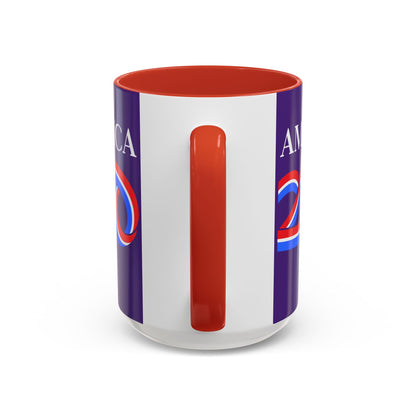 America 250 Dark Purple Accent Mug by theGreenDragonTavern.shop