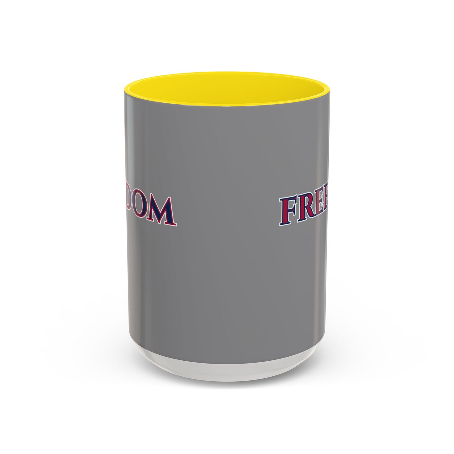 Freedom, Grey Accent Mug by theGreenDragonTavern.shop
