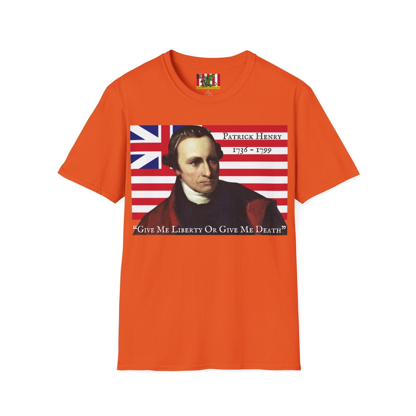Patrick Henry Light colors Unisex T-Shirt by theGreenDragonTavern.shop