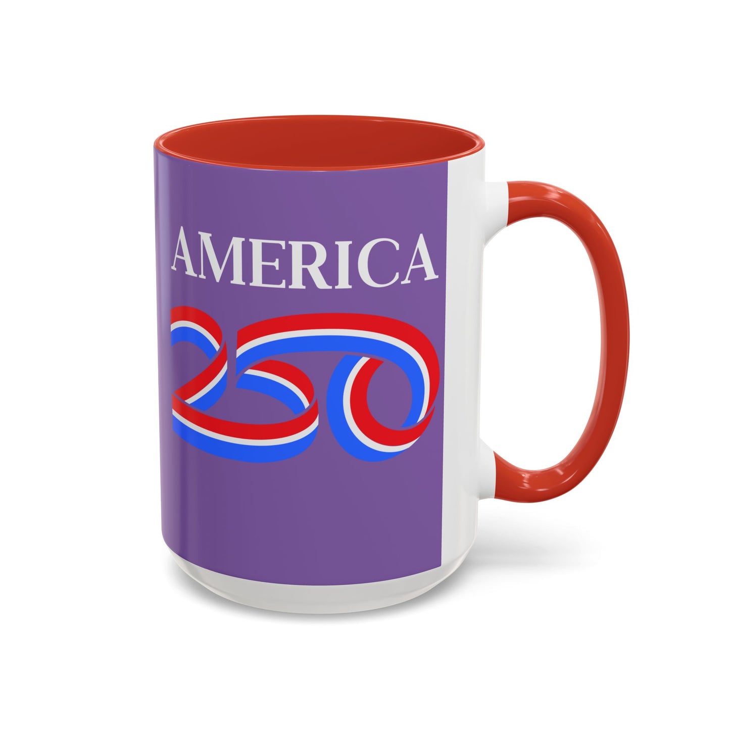 America 250 Light Purple Accent Mug by theGreenDragonTavern.shop