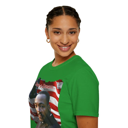 "I Have a Dream" MLKJr Dark colors Unisex T-Shirt by theGreenDragonTavern.shop