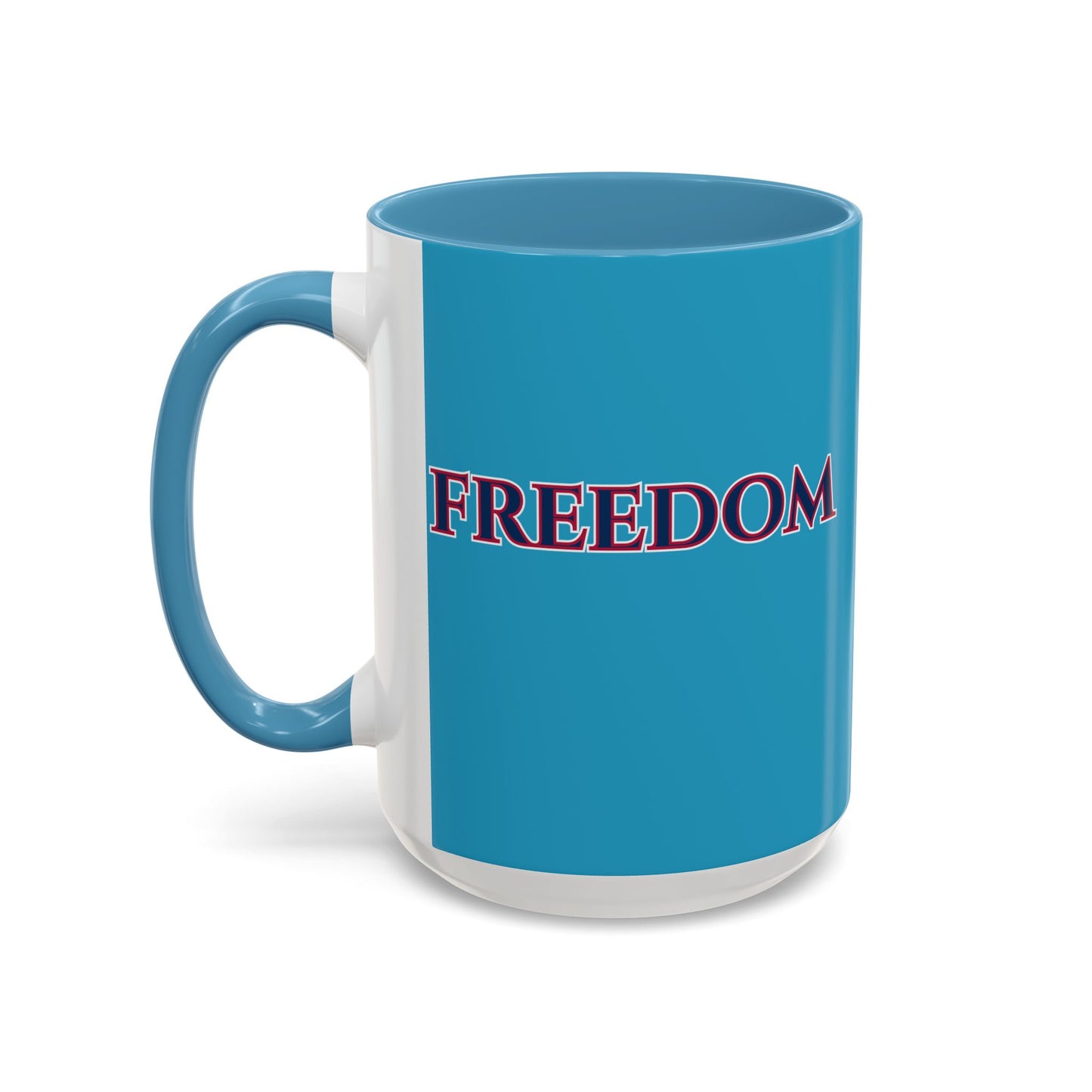 Freedom, Turquoise Accent Mug by theGreenDragonTavern.shop
