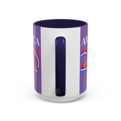 America 250 Light Purple Accent Mug by theGreenDragonTavern.shop