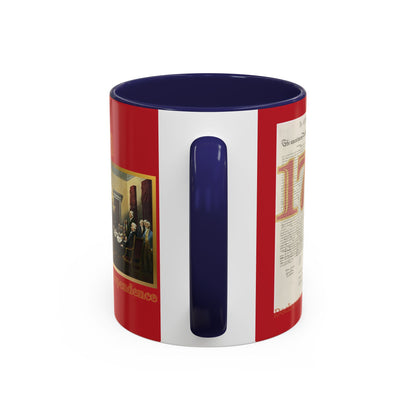 Declaration of Independence Red Accent Mug by theGreenDragonTavern.shop