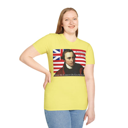 Patrick Henry Light colors Unisex T-Shirt by theGreenDragonTavern.shop