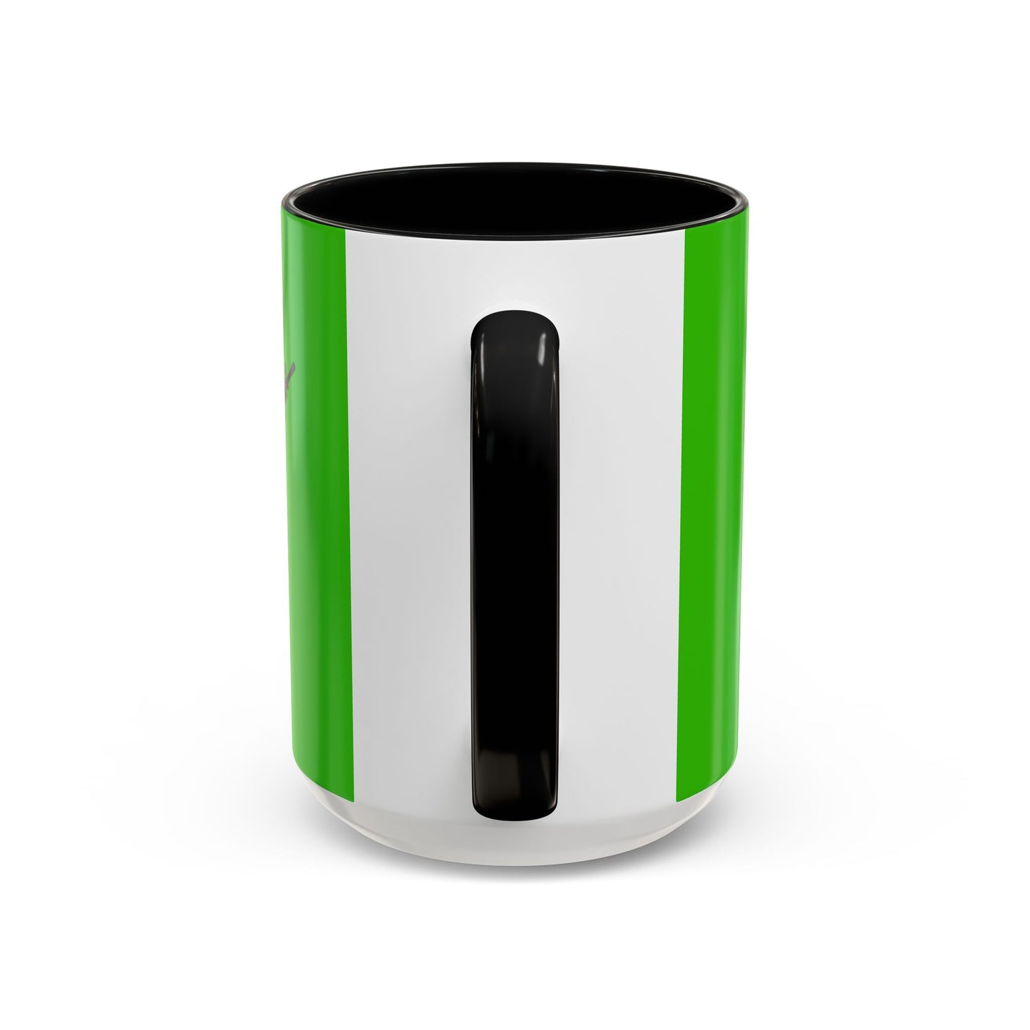 Hula Girl Packin' Heat Light Green Accent Mug by theGreenDragonTavern.shop