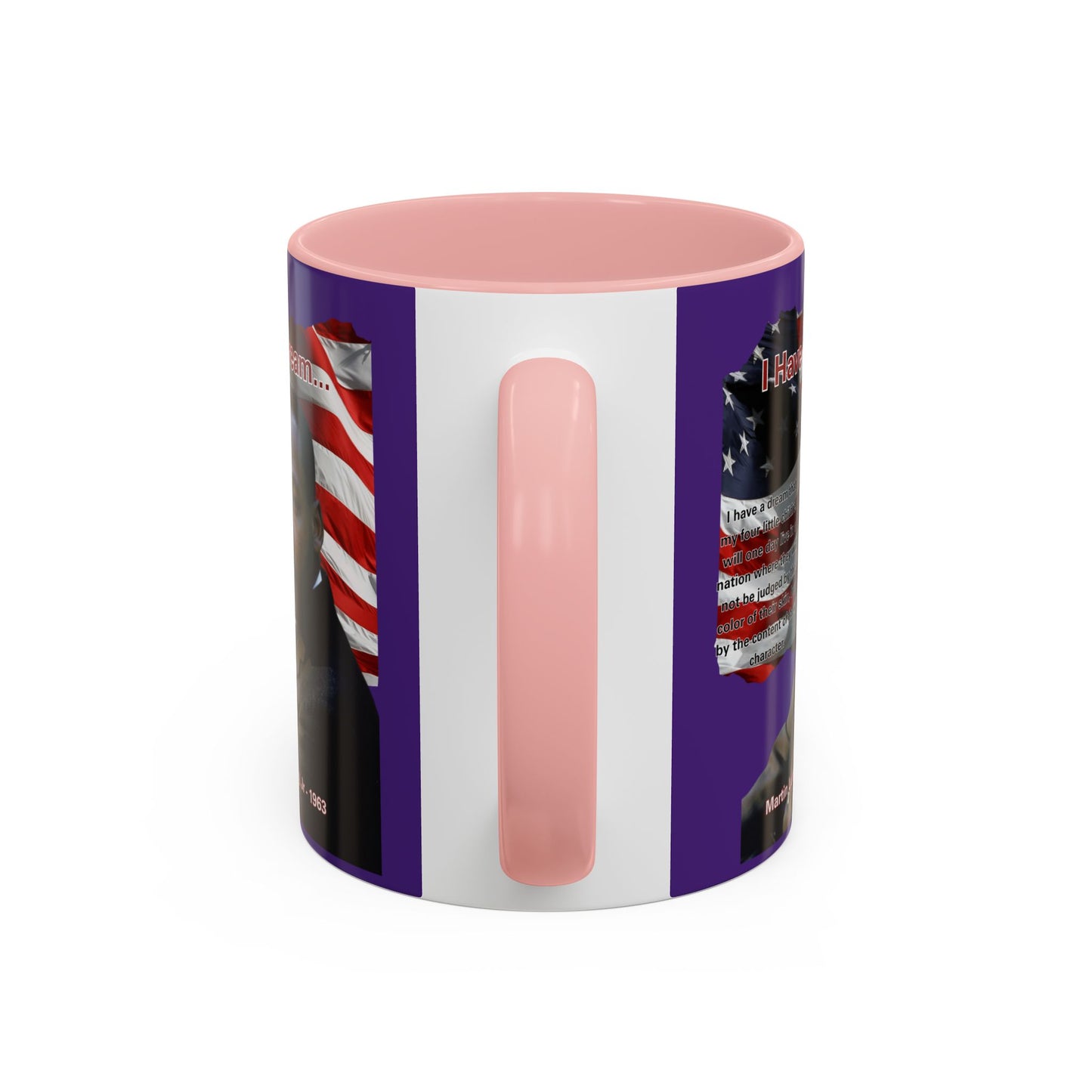"I Have a Dream" MLKJr Purple Accent Mug by theGreenDragonTavern.shop