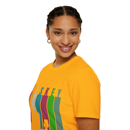 Whiskey spelled with an 'e' Light colors Unisex T-Shirt by theGreenDragonTavern.shop