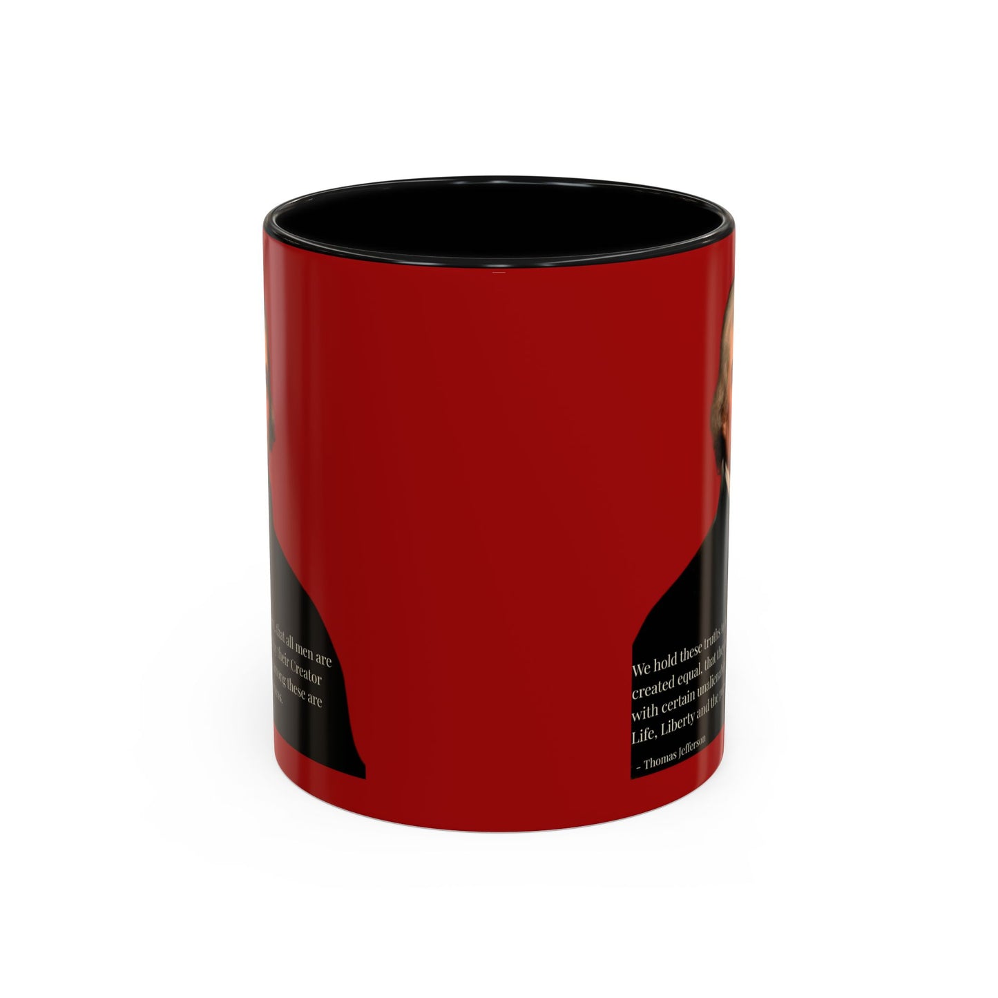 We hold these truths to be self-evident Red Accent Mug by theGreenDragonTavern.shop